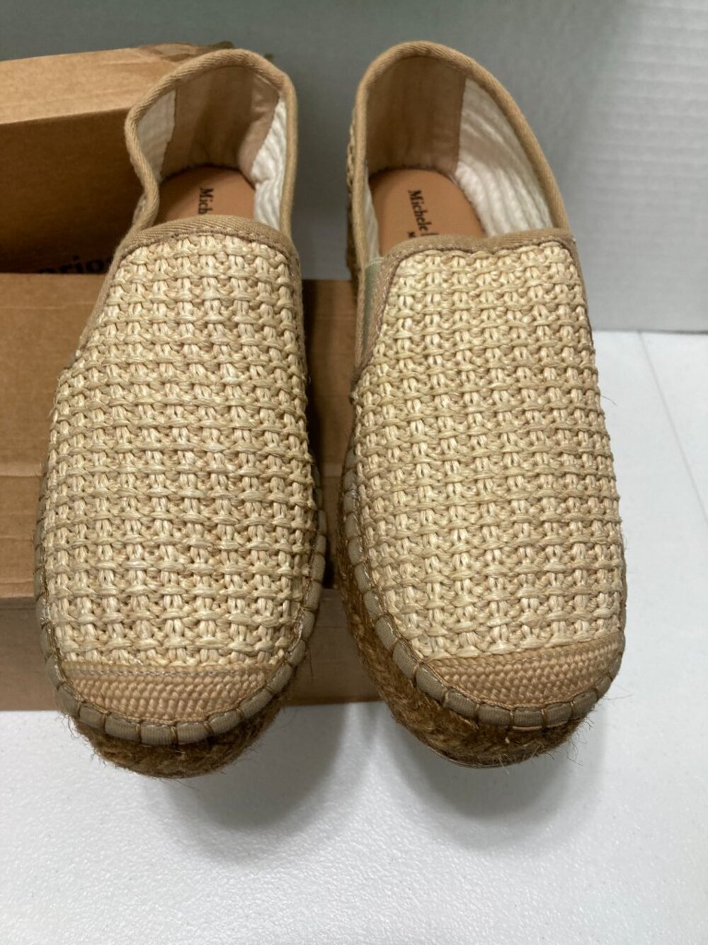 NWBox Michele Lopriore Milano Vanessa Spadrille Shoes Platform Raffia Luxury 38 - Picture 4 of 16